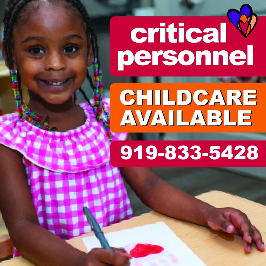 Childcare for critical workers in Wake County